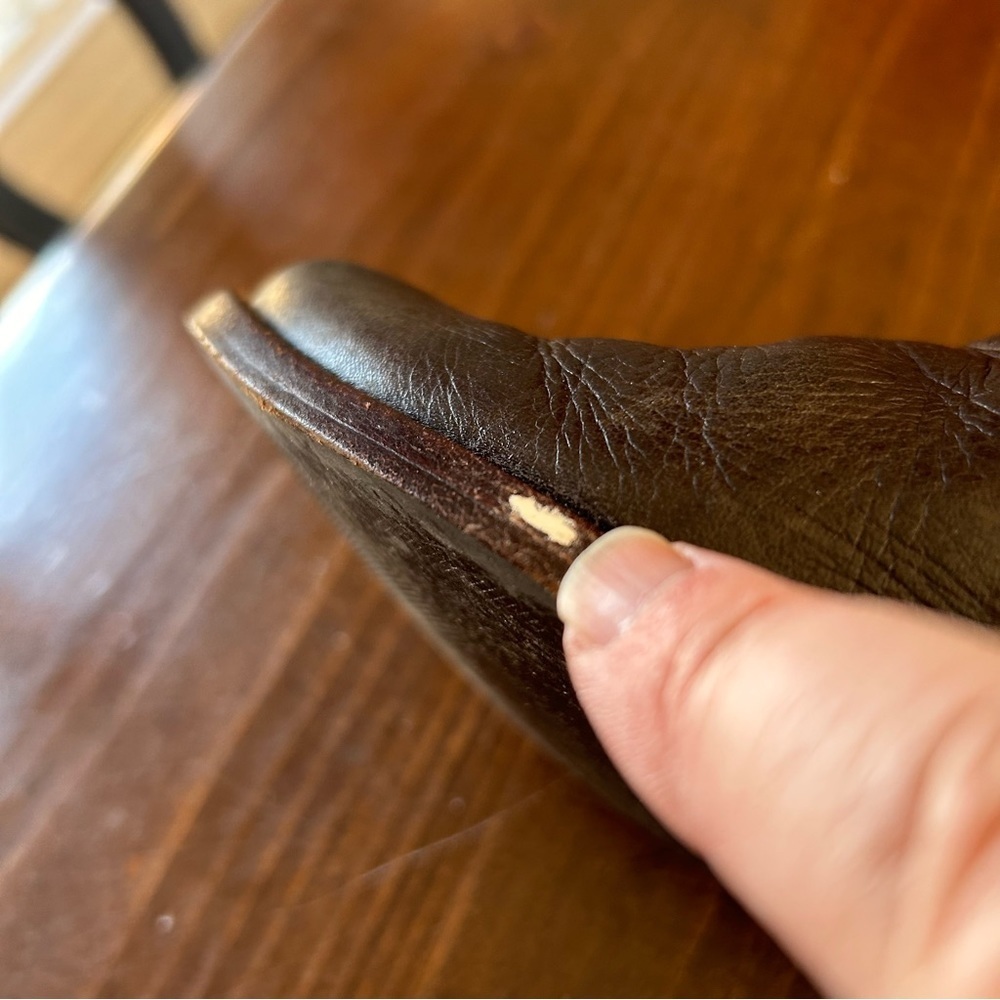 Tory Burch Keaton Chocolate Brown Leather Boots. Size 6. - Picture 14 of 16